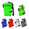 High quality cheap price logo printing black string rectangle shaped plastic phone waterproof storage case beach safety box