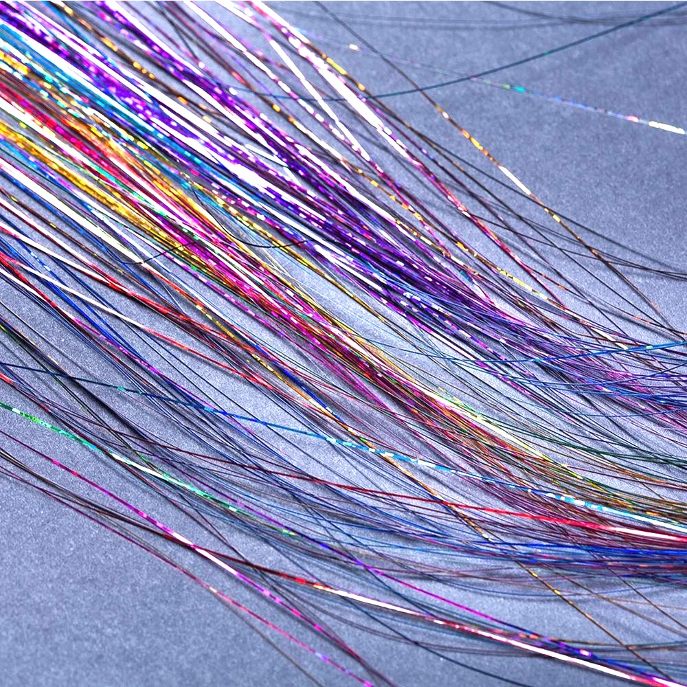 Gitter Hair Tinsel Crochet Braid Hair Extension 600700 Strands Braid