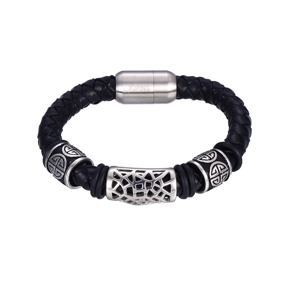 

bracelet-63 wholesale leather mens jewelry bracelets men Stainless Steel bracelet