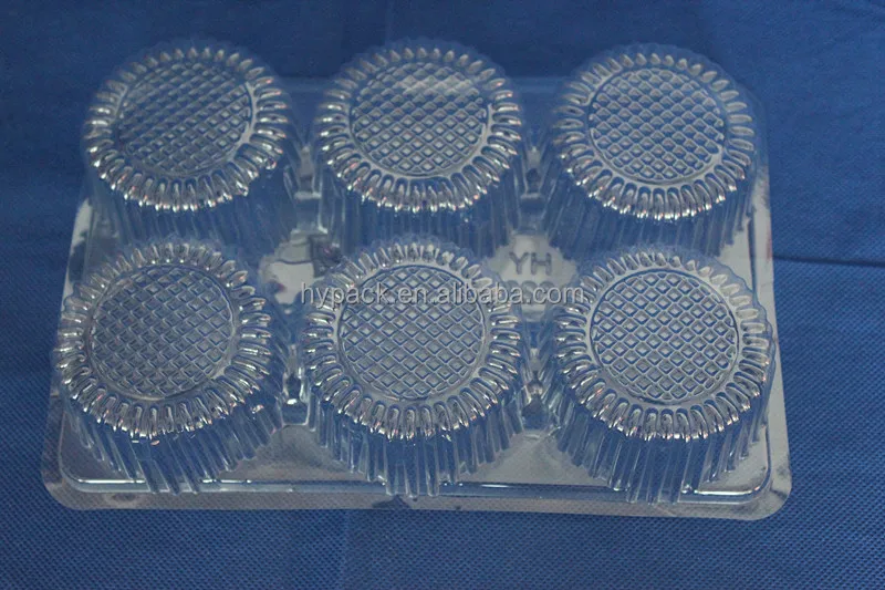 Clear Plastic Cookies/biscuit/egg Tart Tray With Six Compartment Buy