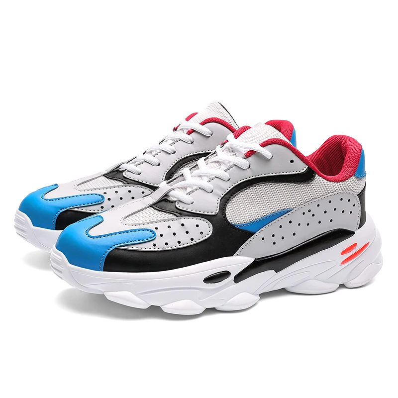 2019 New Model Breathable Mesh Knit Men's Shoe Cheap Fashion Sneaker Casual Sport Running Shoe