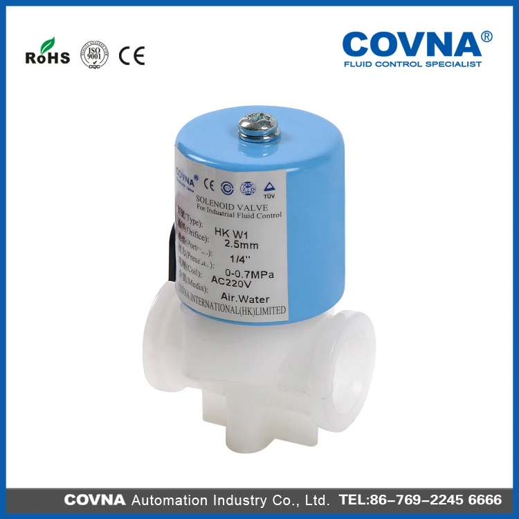 food grade plastic small solenoid valve 24v