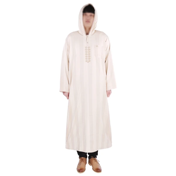 

New Design Morocco Design Saudi Men Hooded Robe, 6 colors mix