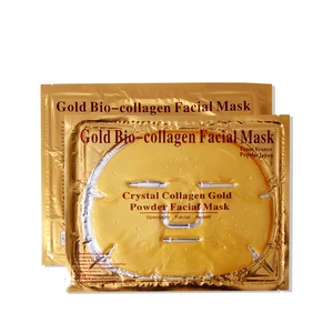 Crystal beauty Face masks collagen 24k gold whitening moisturizing facial masks
