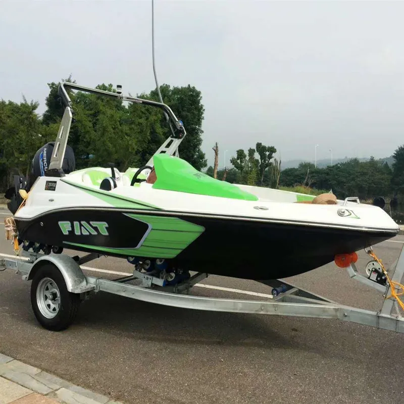 16ft 4.8m length fiberglass jet speed rowing boats for sale 