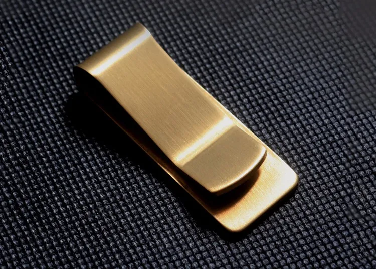 High Quality Stainless Steel Metal Money Clip Fashion Simple Gold ...