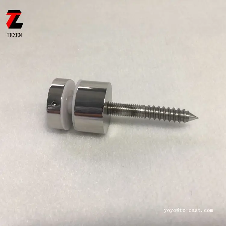 Stainless Steel Round Glass Standoff Bolts For Outdoor Glass Railing