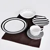 20pcs porcelain dinner set with deal,simple serial striped tableware set of 20pcs,