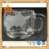 machine press world map glass tumbler drinking glass mug wholesale