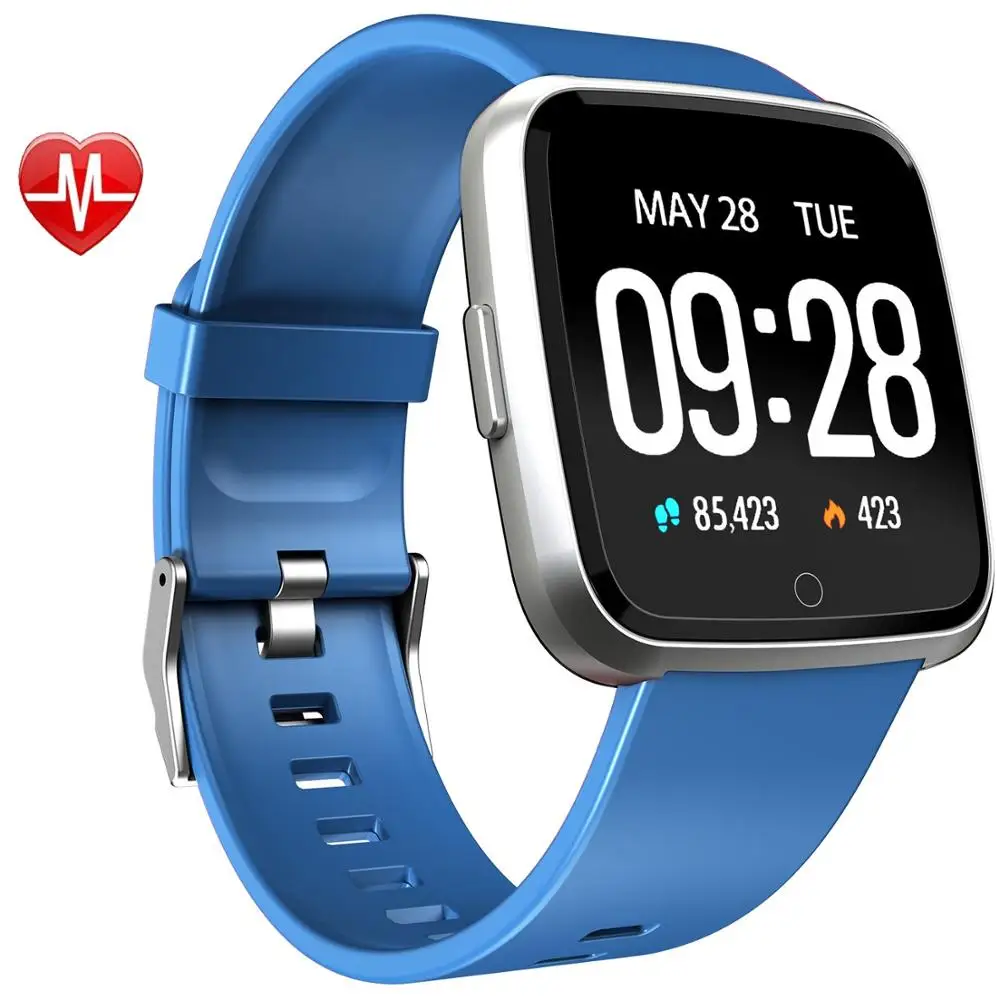 

Warmwave Big screen smart watch Y7 smartwatch with heart rate blood pressure fitness tracker smart wristband 2019