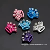 Produce 8MM mixed color diamond spray paint slider crown charm