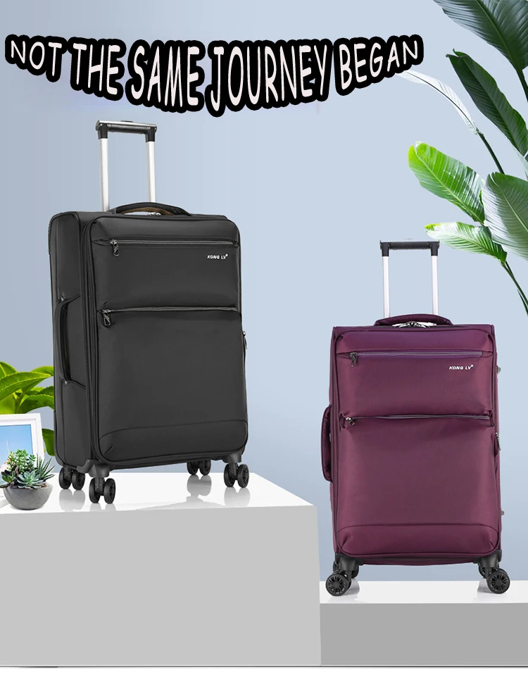 Gear Up Good Price Nylon 3 Pieces Set Luggage Bag Travel Trolley