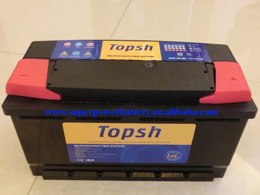 
DIN100MF 12V100AH EUROPEAN CAR BATTERY 
