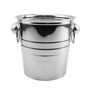 stainless steel bucket 201 food metal pail food grade pail wholesale champagne bucket ice stainless steel milk pail