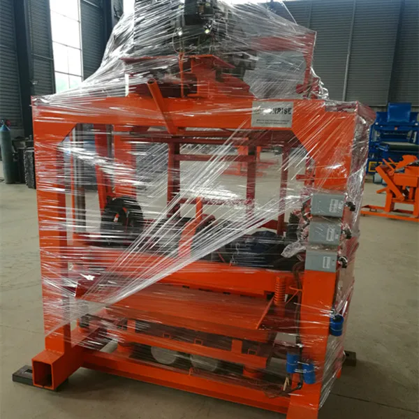 QTJ4-40 small scale manual 3 holes concrete brick making machine