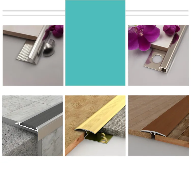 Niu Yuan Rubber Floor Transition Strips Flexible Floor Trim