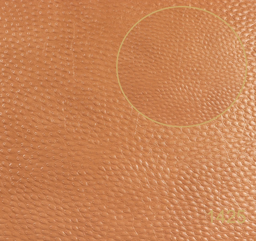 Emboss Ostrich Patent Cowhide Real Leather Fabric For Upholstery