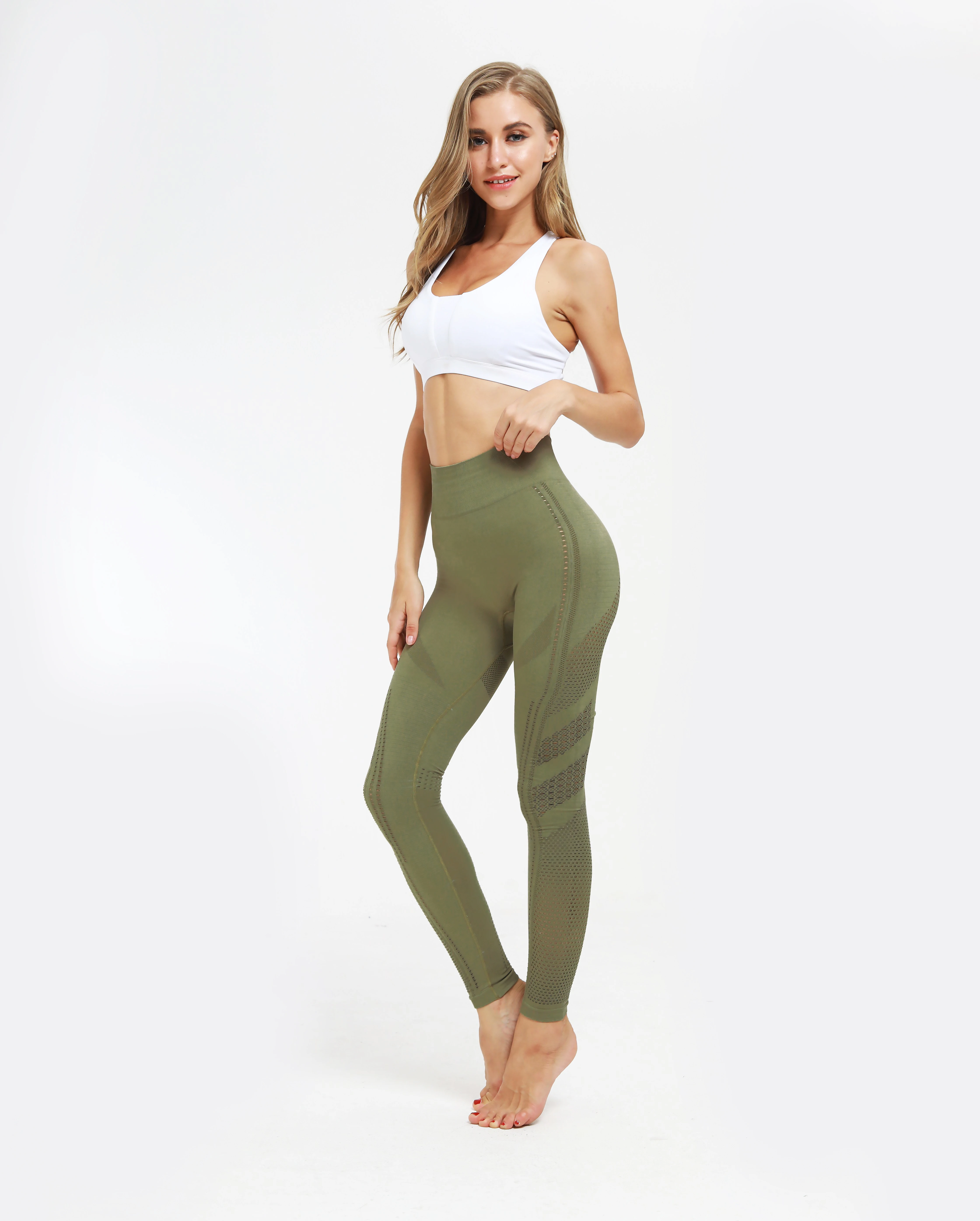 Seamless Stitching Jumpsuits Pants For Women Fitness