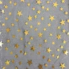 2018 pop eco-friendly star gold foil print fabric lace fabric wholesale importer new sample for dress shirt