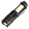 China supplier AA/14500 rechargeable aluminum 1200 lumens Linterna de Led Mini Torch Flashlight COB Flashlight