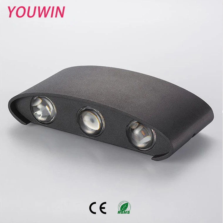 Exterior Wall Mounted RA80 30 Degree 6W 8W Neon Outdoor IP65 Wall LED Light
