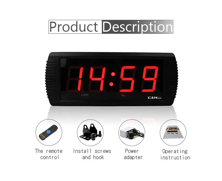 digital wall stopwatch