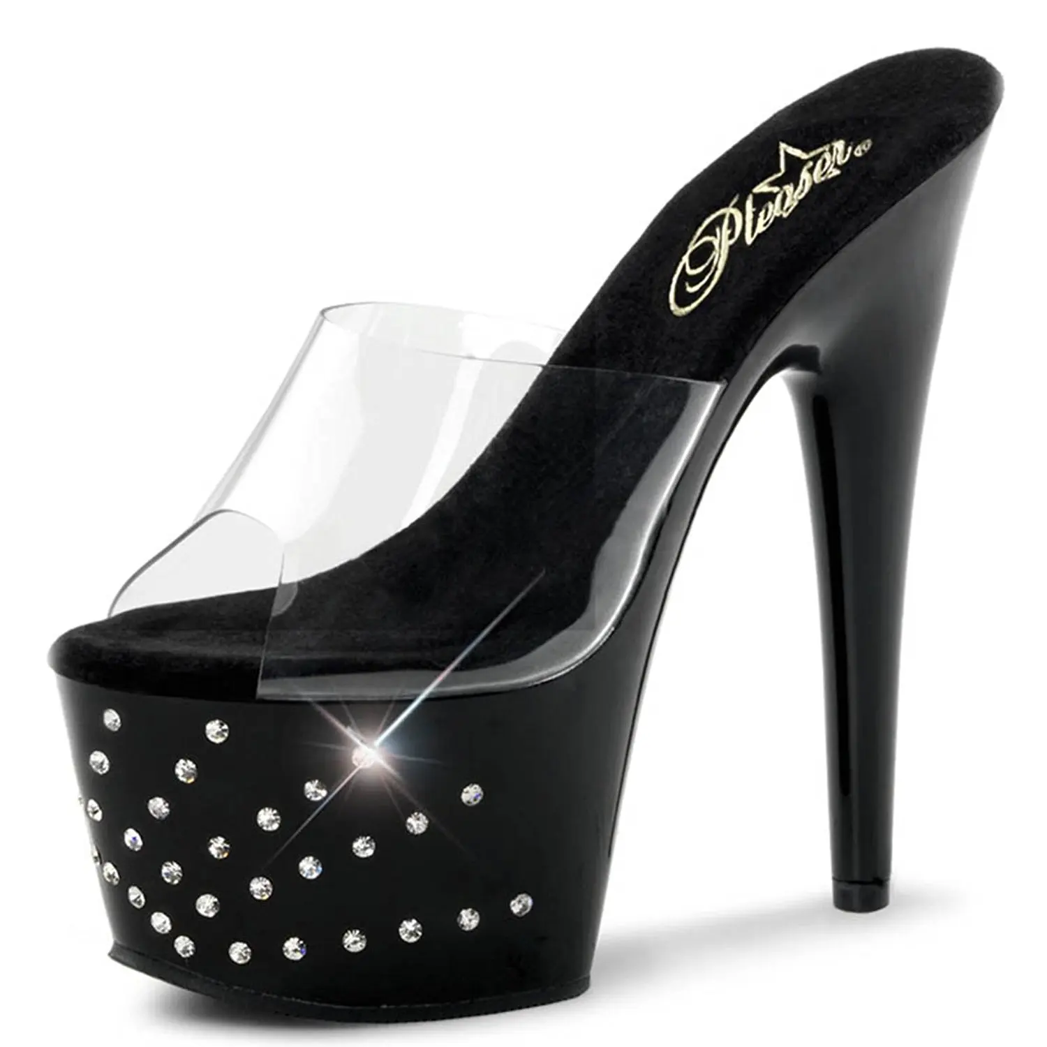 sparkly heels black