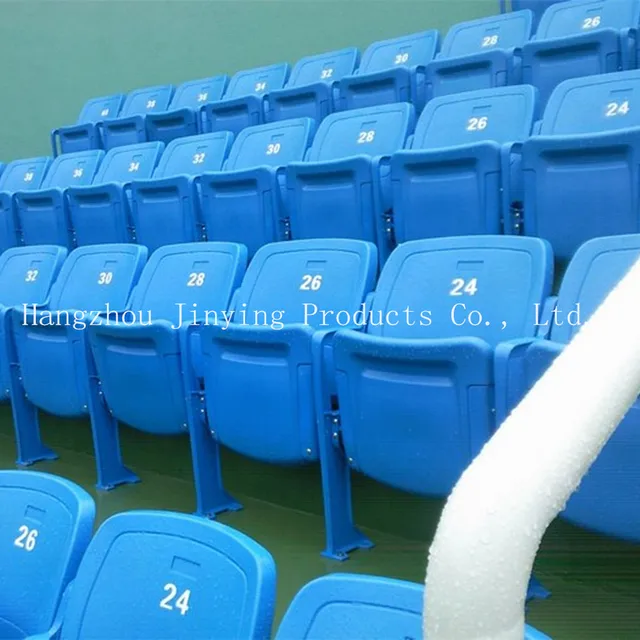 Tennis Court Foldable Plastic Armrest Stadium Chairs Vip Seating