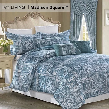 High Quality Cotton Printed Geometry Baroque Bed Sheet Comforter