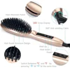 2018 Cheap professional salon equipment electric rotating ceramic straightening personalized detangling hair brush