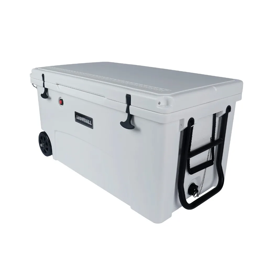 Large Cooler Box For Fishing Camping With Handles And Wheels Buy Outdoor Cooler Box With Wheel