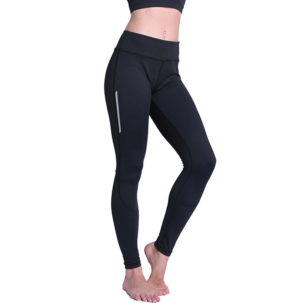

2019 Reflective Silver Woman Legging Workout Yoga Pants Leggings For Sports, Black