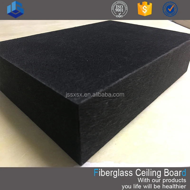 
Soundproof Acoustic Suspended Fiber Glass Wool false ceiling sheets 
