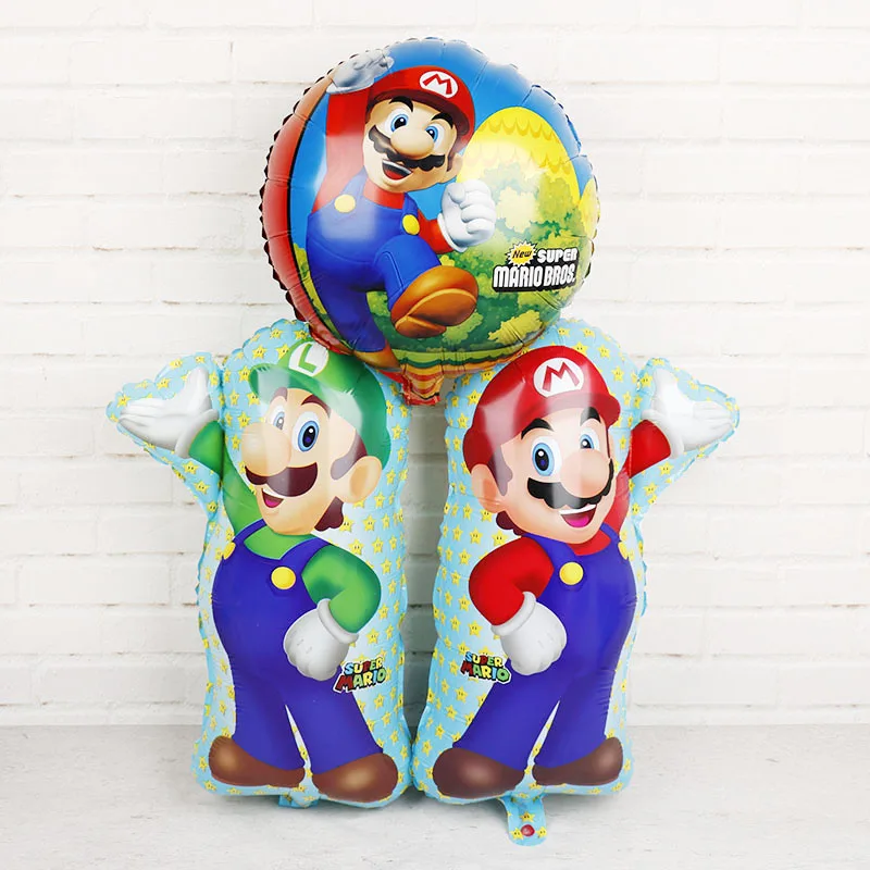 

Mario Helium Balloon Super hero Mario party supplies foil balloon for kids toy or decoration cartoon balloon