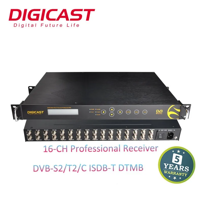 Cable Tv Equipment Ip Video Decoder 16 Channel Professional Satellite