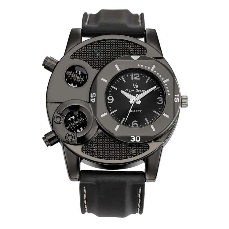 

V8 watch the trend of men wear quartz watch leisure fashion silicone factory direct Guangzhou, One colour