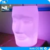 LED glow light up head sculpture stool chairs / magic shining plastic LED stool light