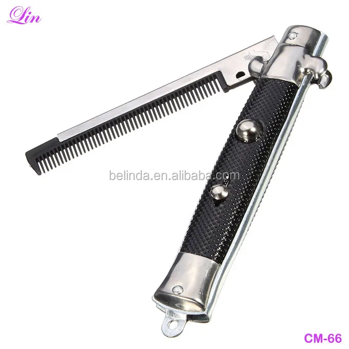 

Free Shipping by DHL/FEDEX/SF Beauty Folding Switch Beard Hairs Comb, Color