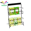 Grocery store counter metal wire tea display rack