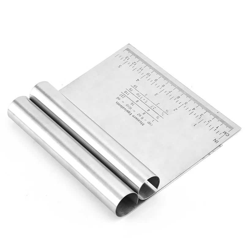 

Stainless Steel Pizza Dough Cake Scraper High Quality Pizza Dough Scraper Scraper Cutter Kitchen Flour Pastry Cake Tool
