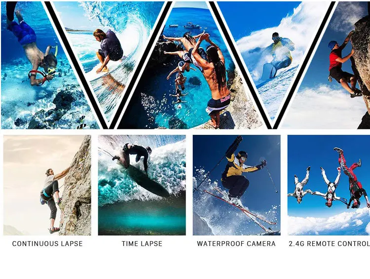 Wifi Action camera Ultra HD 4K 1080p/60fps Digital Sports Camera 4K Underwater WIFI Mini DV