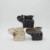 new design elephant shaped three sets ceramic oil burner & fragrance lamp & aroma burner