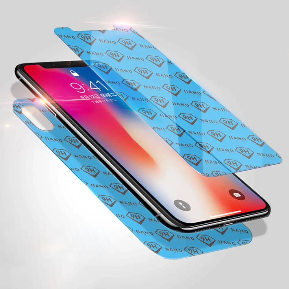 

Promotion Popular Imported from Korean Material 9H Nano Flexible Anti-Shock Glass Screen Protector for iPhone X*