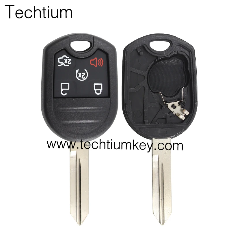 Replacement Fakes Auto 5 Button Remote Key Case Fob For Ford For Edge Buy Car Key For Ford,Key