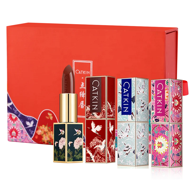 

DISTRIBUTOR SEARCHING OVERSEA CATKIN Makeup Women 4pcs Lipstick Gift Set