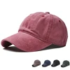 Custom unstructured men fashion embroidery plain baseball cap washed dad hats