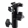 LED Flash Hot Shoe Mount Bracket Swivel Umbrella Reflector Light Stand Holder Studio Tripod Tilting Bracket