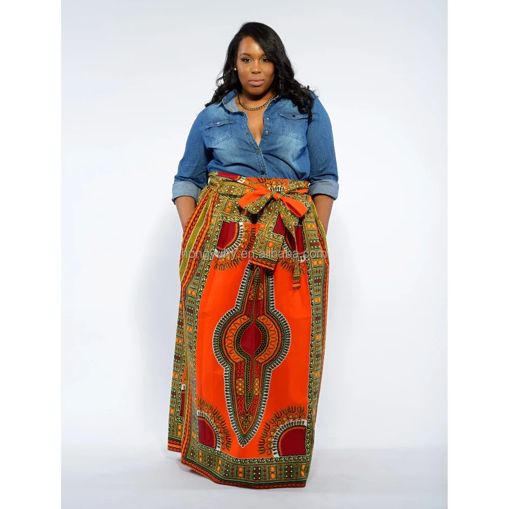 long african skirts plus size
