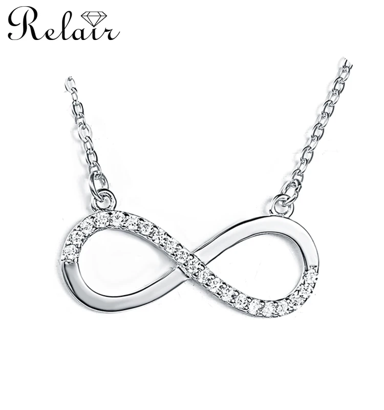 

Best selling products wholesales 925 sterling silver infinity jewelry fashion necklaces, Silvery