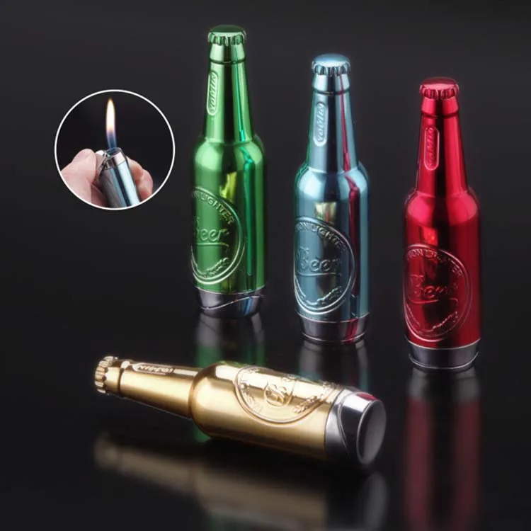 Super Light Beer Bottle Shape Mini Size Gas Lighter